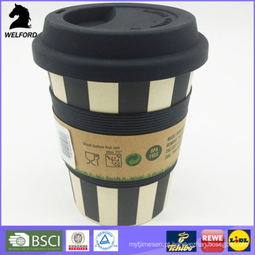 Caneca de café de bambu Eco-Amigável da fibra